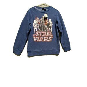 Disney Star Wars Blue Sweatshirt Sz L Boys